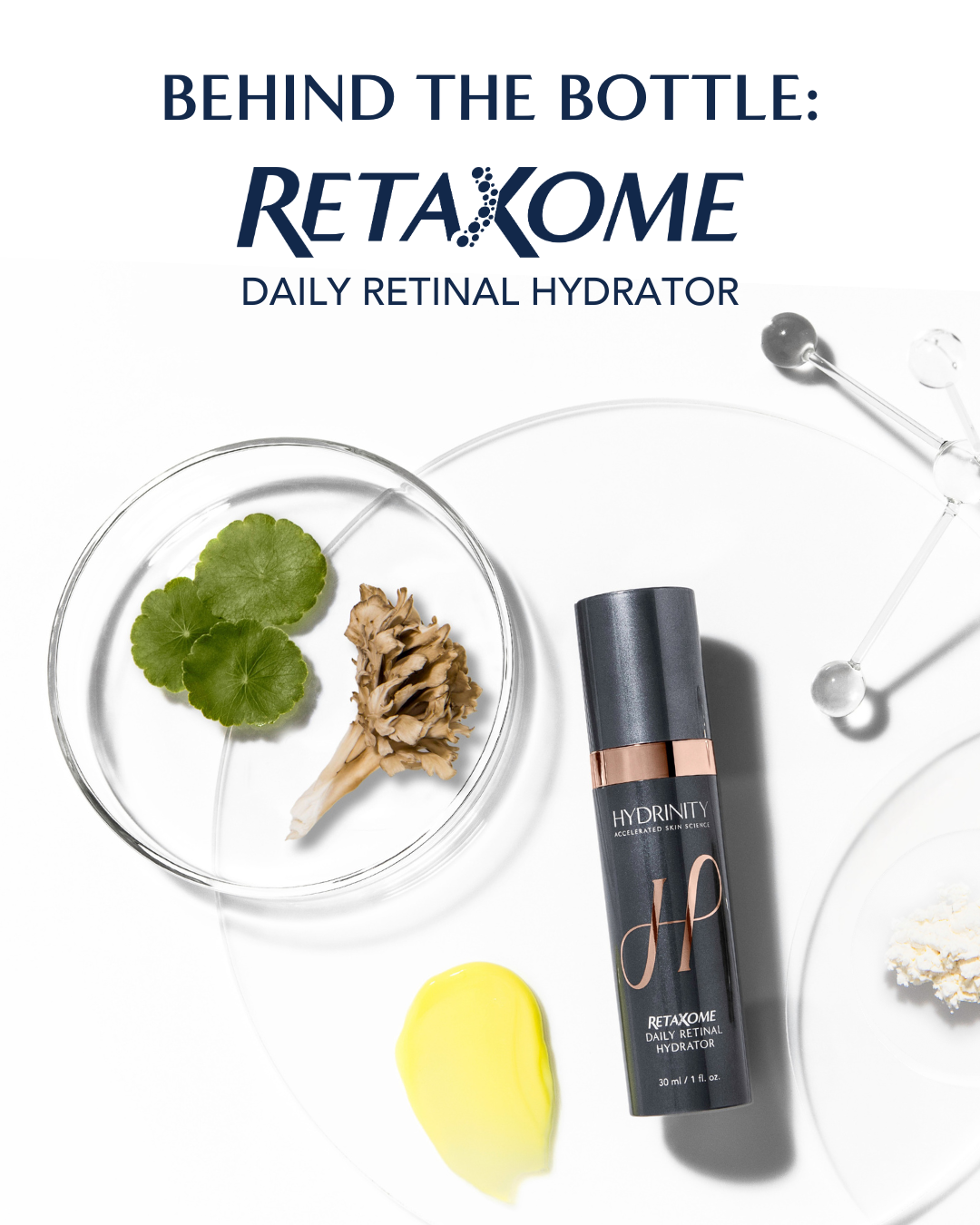 Hydrinity RetaXome gentle retinal serum for fine lines at Soulshine Aesthetics